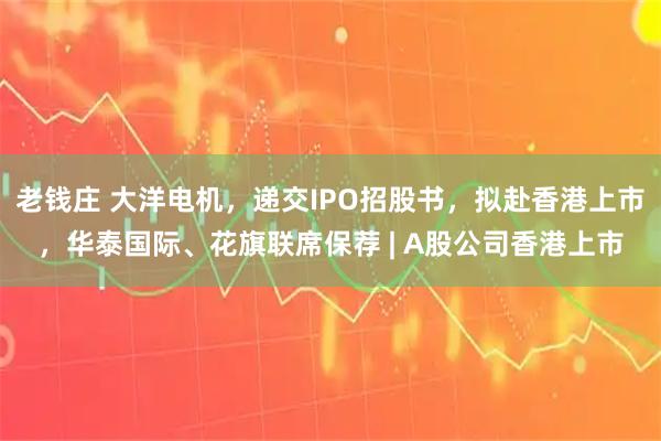 老钱庄 大洋电机，递交IPO招股书，拟赴香港上市，华泰国际、花旗联席保荐 | A股公司香港上市