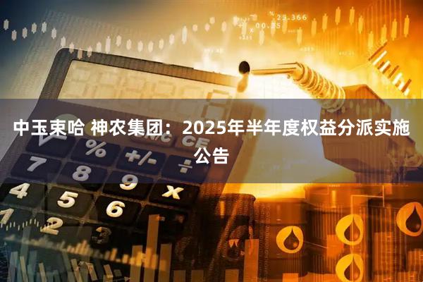 中玉束哈 神农集团：2025年半年度权益分派实施公告