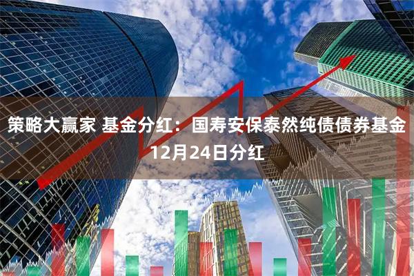 策略大赢家 基金分红：国寿安保泰然纯债债券基金12月24日分红